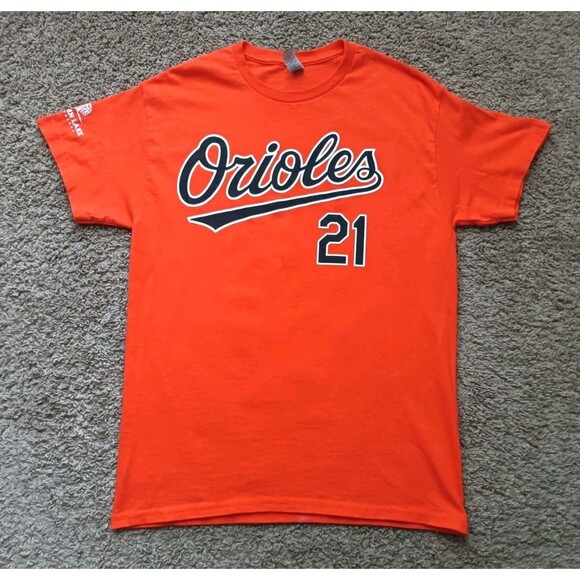 Gildan Other - Baltimore Orioles #21 Austin Hayes T-Shirt Men's Medium Orange Short Sleeve